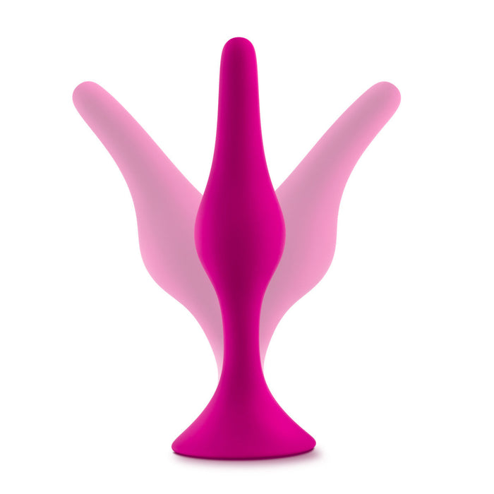 Eden Pink Silicone Anal Butt Plug Beginner Kit (Set of 3)