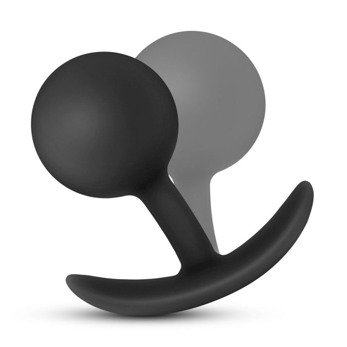 Eden 3.5" Long Black Silicone Motion Activated Anal Butt Plug