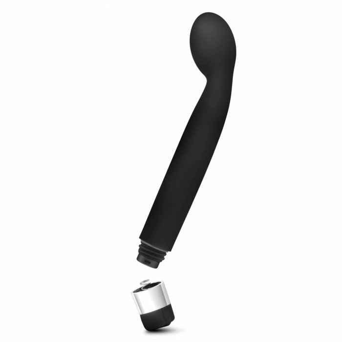 Eden 8.5" Long Curved Black Waterproof Vibrator