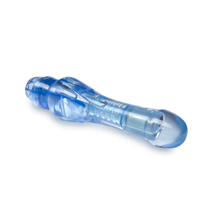 Eden 6.75" Long Blue Waterproof Curved G Spot Vibrator