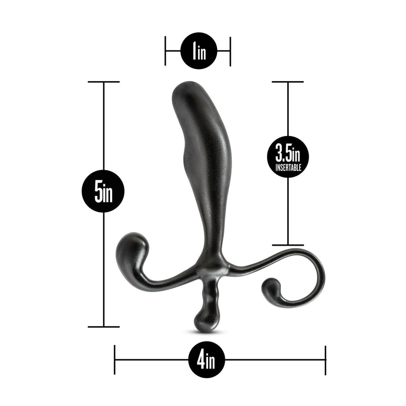 Eden 5" Long Black Prostate Stimulator Anal Butt Plug