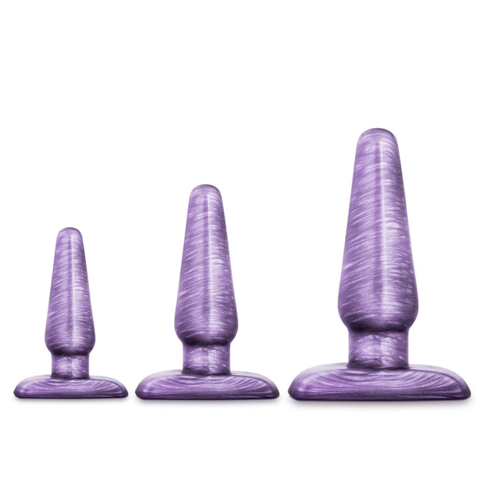 Eden Purple Beginner's Anal Butt Plug (Set of 3)