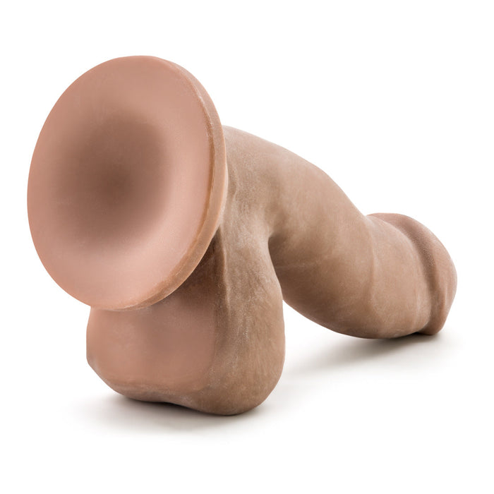 Eden 6.5" Long Brown Rigid Realistic Dildo With Balls & Suction Cup Base