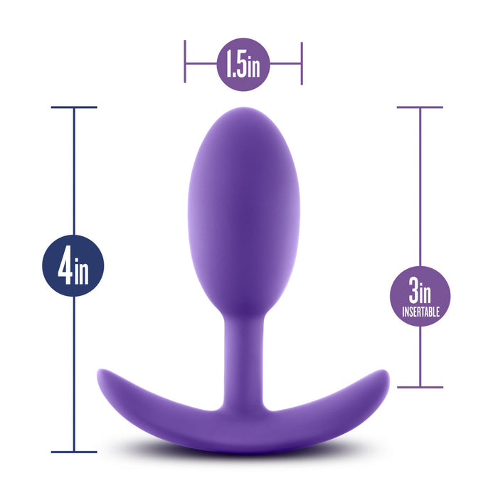 Eden 4" Long Medium Purple Silicone Realistic Anal Butt Plug