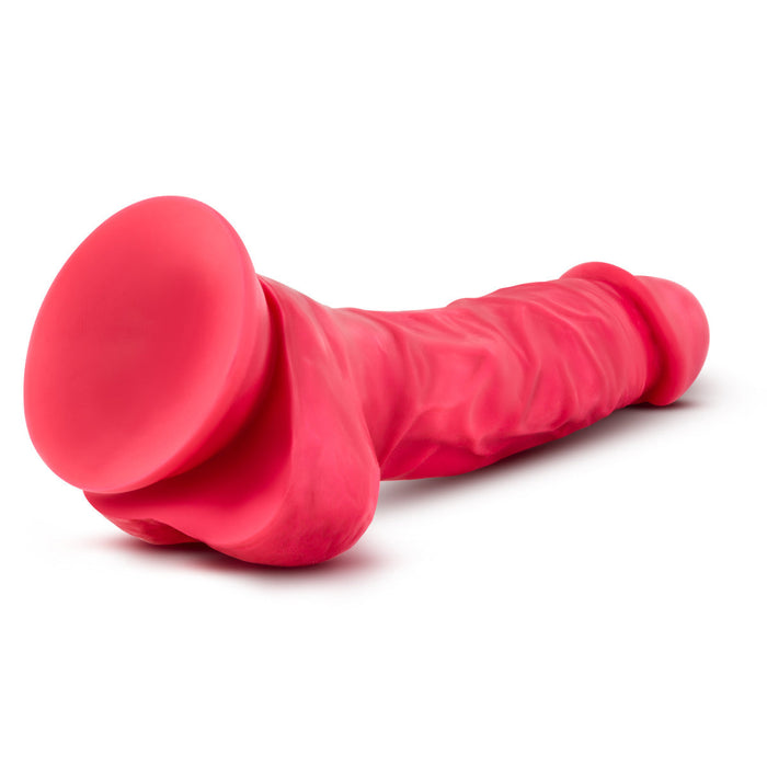 Eden 7.5" Long Red Silicone Realistic Dildo With Balls & Suction Cup Base