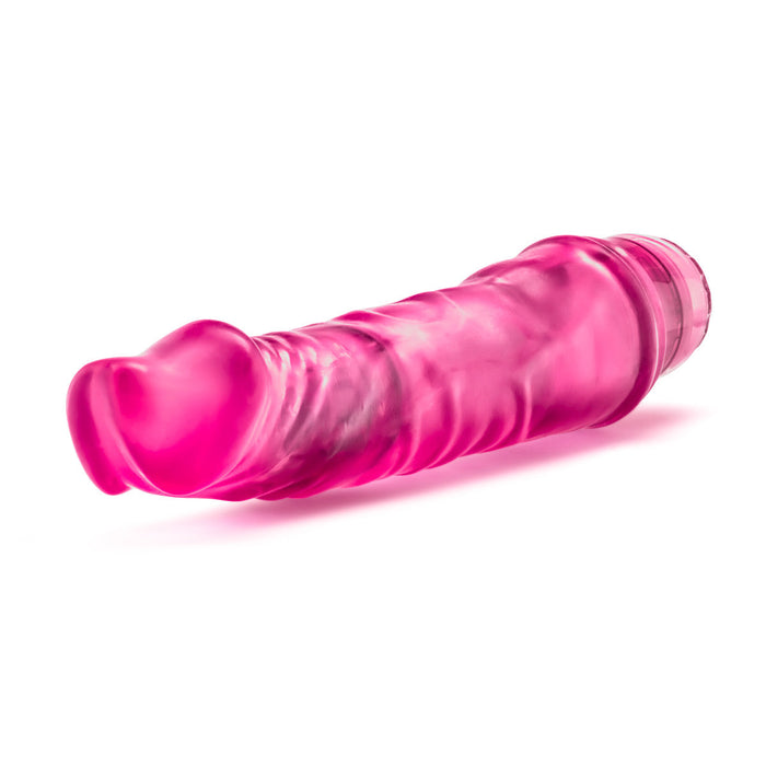 Eden 9.25" Long Pink Realistic Multispeed Vibrating Dildo