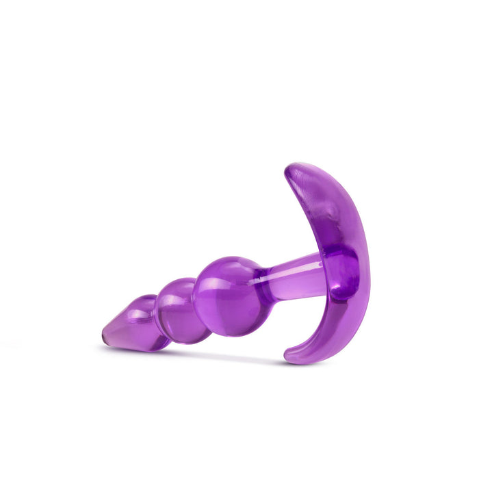 Eden 3.5" Long Purple Beginner's Tapered Slim Anal Butt Plug