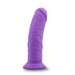 Adult Sex Toys 8" Long Purple Silicone Curved Realistic Dildo