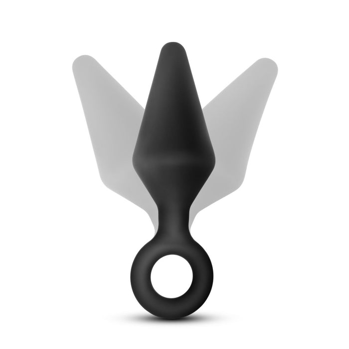 Eden Black Silicone Beginner's Anal Butt Plug (3 Pack)