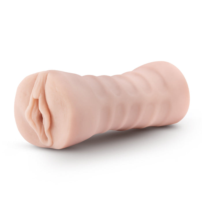 Eden Ultra Soft Beige Realistic Snug Pocket Pussy Vibrating Masturbator