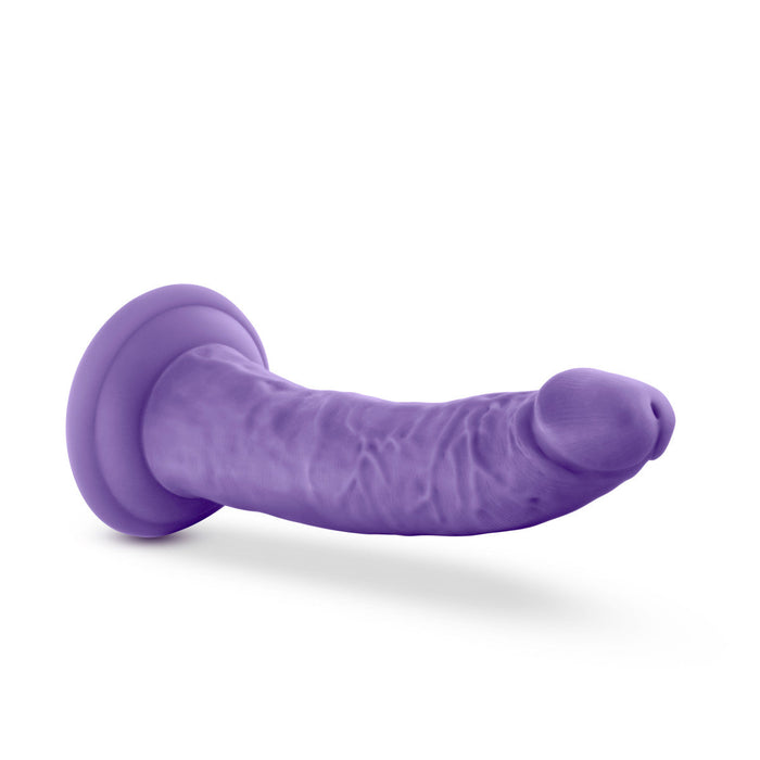 Eden 7.5" Long Purple Tapered Rigid Realistic Dildo With Suction Cup Base