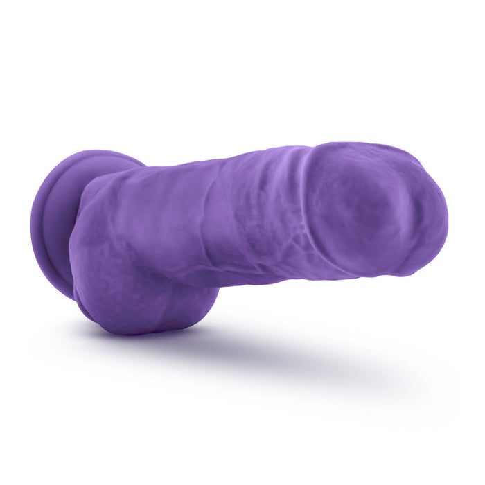 Eden 10" Long Purple Realistic Dildo With Balls & Suction Cup Base