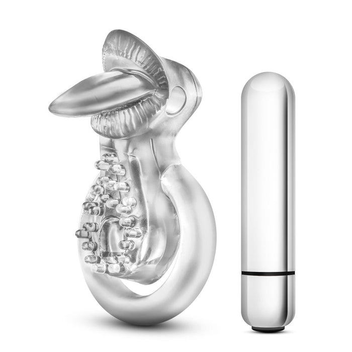 Eden 4" Long Clear 10 Mode Cock Ring