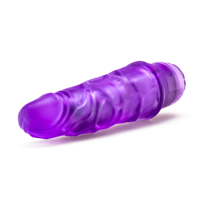 Eden 7.75" Long Purple Realistic Multispeed Vibrating Dildo