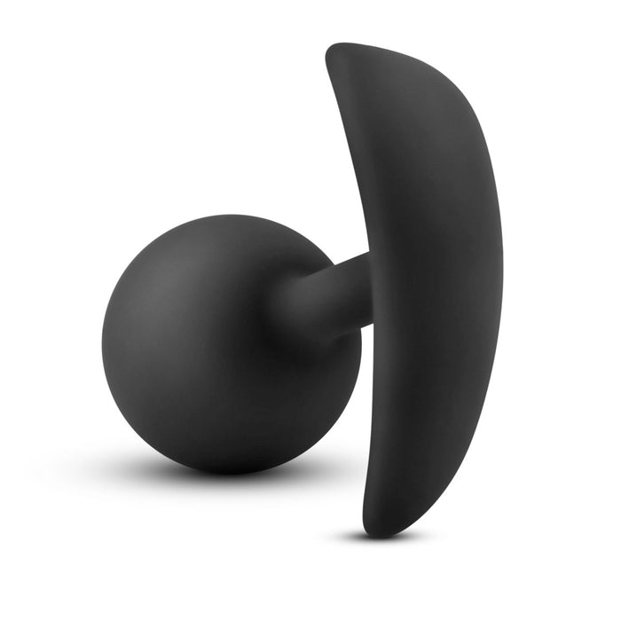 Eden 3.5" Long Black Silicone Motion Activated Anal Butt Plug