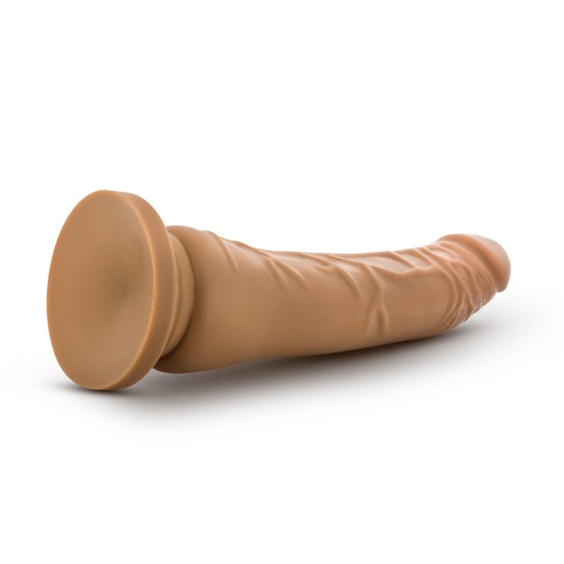 Eden 8.5" Long Brown Ridged Suction Realistic Vibrating Dildo
