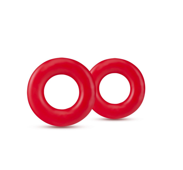 Adult Sex Toys 2 Piece Red Cock Ring