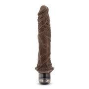 Adult Sex Toys 9.5" Long Brown Ridged Realistic 1 Mode Vibrating Dildo