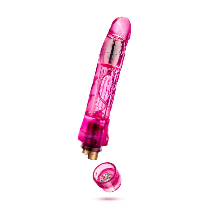 Eden 9" Long Pink Curved Realistic Dildo