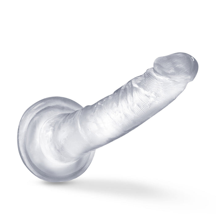 Eden 7.5" Long Clear Ridged Realistic Dildo With Suction Cup Base