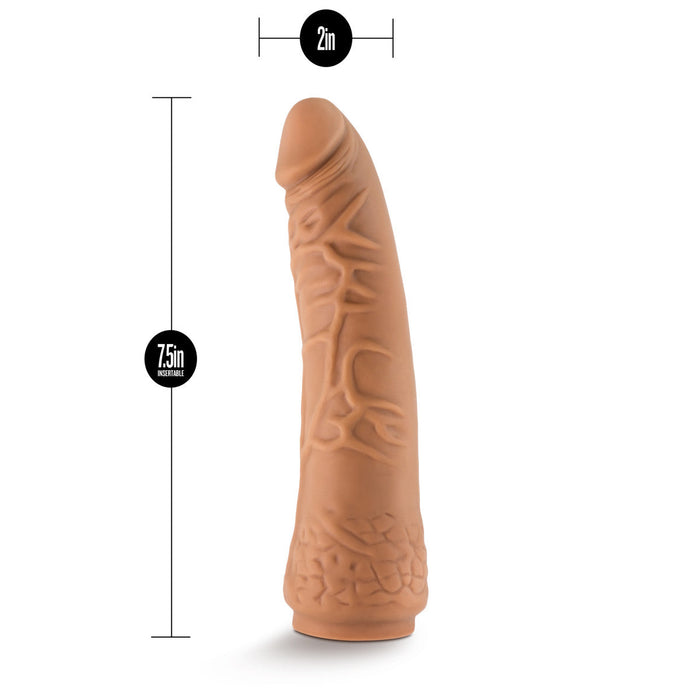 Eden 7.5" Long Beige Ridged Realistic Dildo