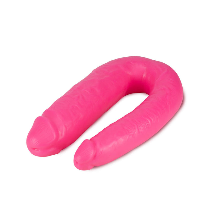 Eden 18" Long Pink Realistic U-Shaped Double Sided Dildo