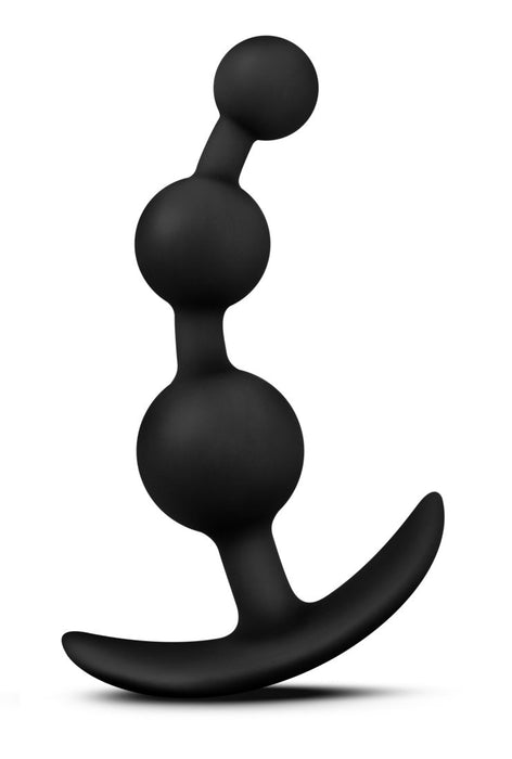 Adult Sex Toys 5" Long Curved Black Silicone Anal Bead