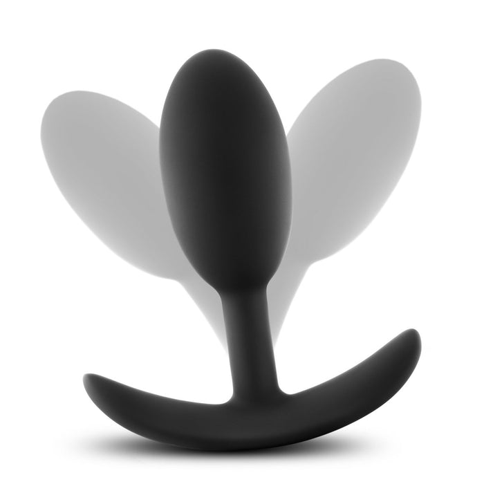 Eden 4" Long Black Silicone Beginner's Anal Butt Plug