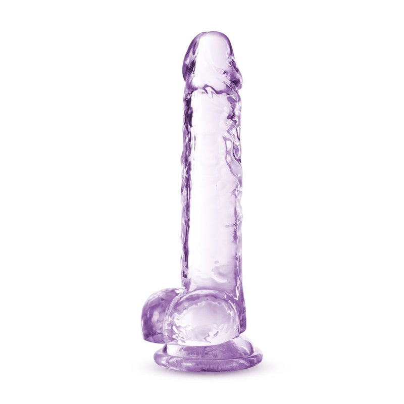 Adult Sex Toys 7" Long G Spot Dildo With Balls & Suction Cup Base