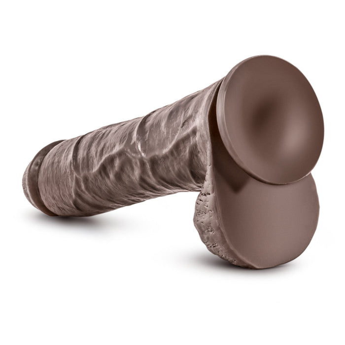 Eden 11.5" Long Brown Realistic Dildo With Balls & Suction Cup Base