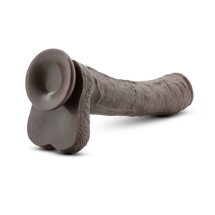 Eden 13" Long Brown Realistic Dildo With Balls & Suction Cup Base