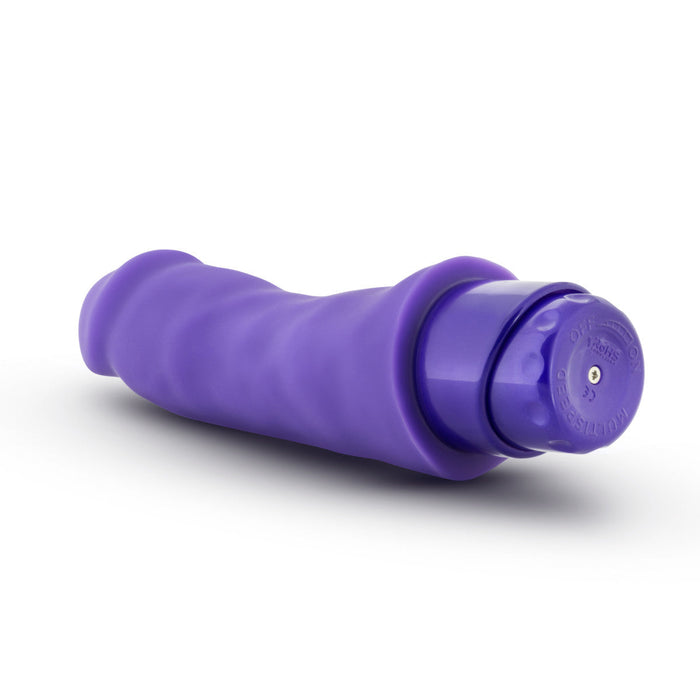 Eden 7.75" Long Purple Silicone Multi-Speed Vibrating Dildo