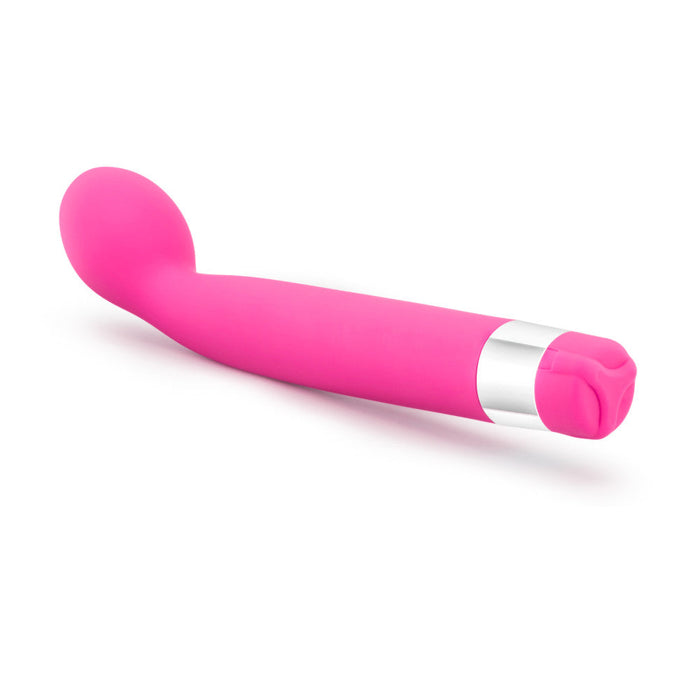 Eden 8.5" Long Curved Pink Waterproof Vibrator