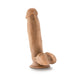 Adult Sex Toys 7" Long Brown Realistic Dildo With Balls & Suction Cup Base