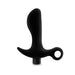 Adult Sex Toys 4" Long Black Silicone Beginner's 10 Mode Anal Butt Plug