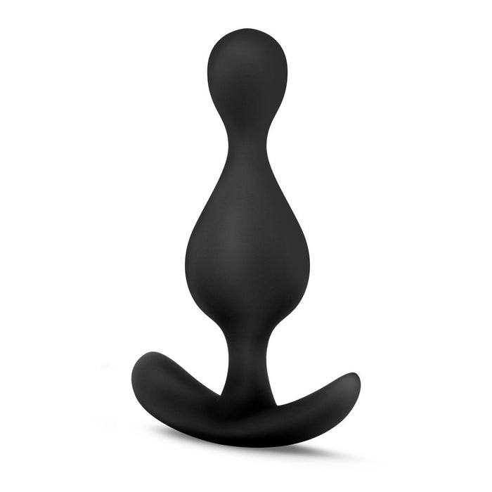 Eden 4.5" Long Black Silicone Beginner's Anal Butt Plug