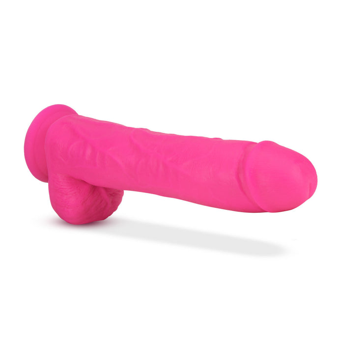 Eden 11.75" Long Pink Realistic Dildo With Balls & Suction Cup Base