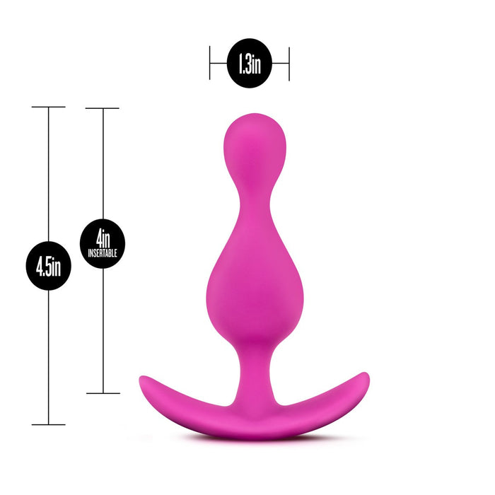 Eden 4.5" Long Pink Silicone Anal Butt Plug