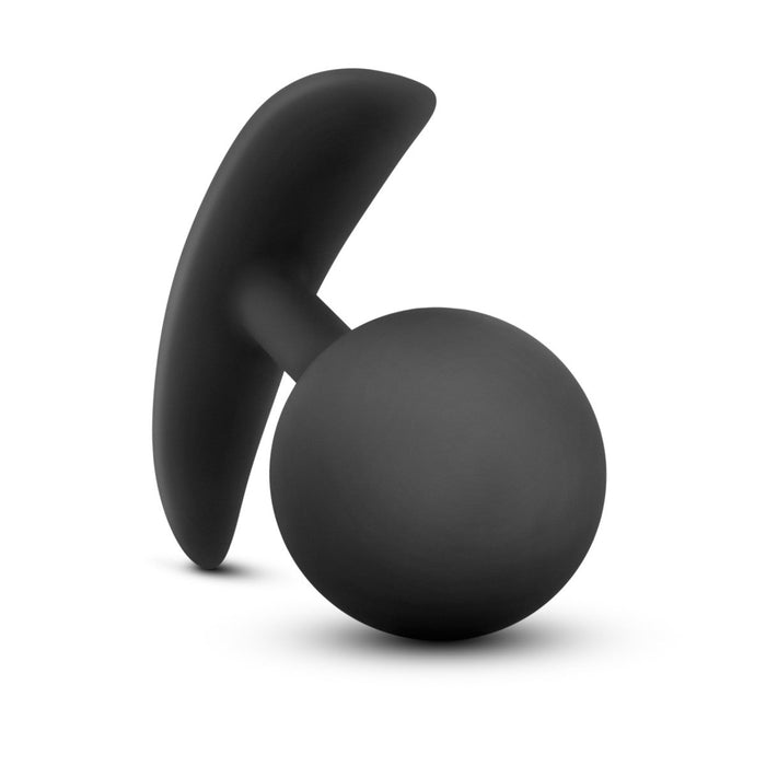 Eden 3.5" Long Black Silicone Motion Activated Anal Butt Plug