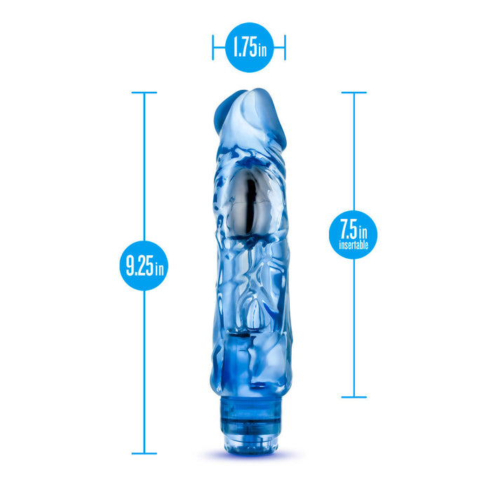 Eden 9" Long Blue Adjustable Realistic Dildo