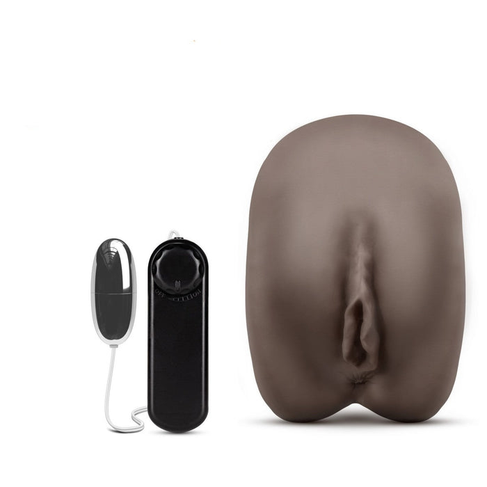 Eden Ultra Soft Brown Realistic Snug Pocket Pussy Vibrating Masturbator