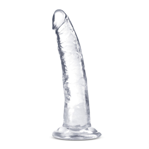 Adult Sex Toys 7.5" Long Clear Ridged Realistic Dildo With Suction Cup Base