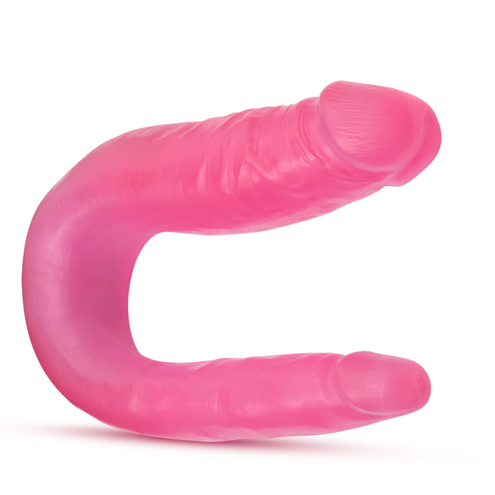 Eden 12.5" Long Pink Realistic U-Shape Double Sided Dildo