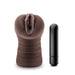 Adult Sex Toys Vibrating Pocket Pussy Masturbator - Brown