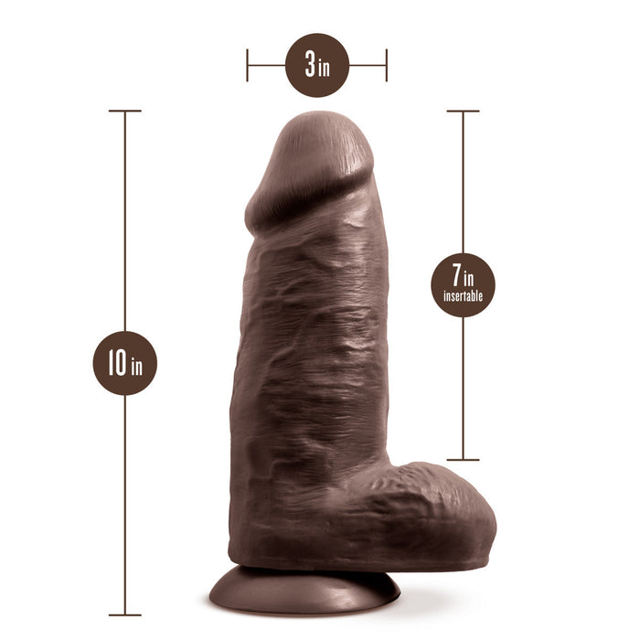 Eden 10" Long Realistic Dildo With Suction Cup Base