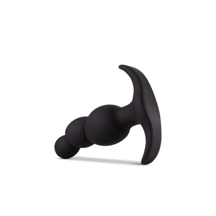 Eden 3" Long Black Silicone Tapered Anal Butt Plug