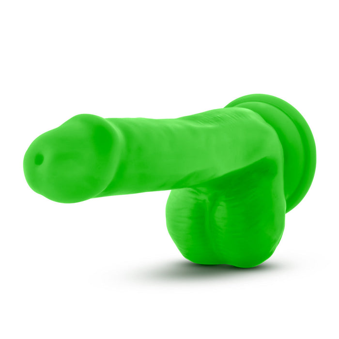 Eden 6" Long Green Realistic Dildo With Balls & Suction Cup Base