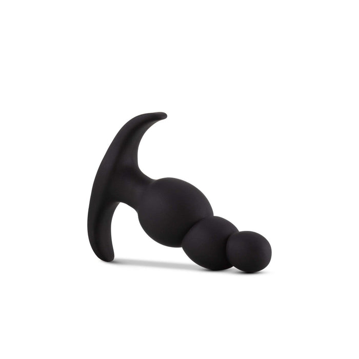 Eden 3" Long Black Silicone Tapered Anal Butt Plug