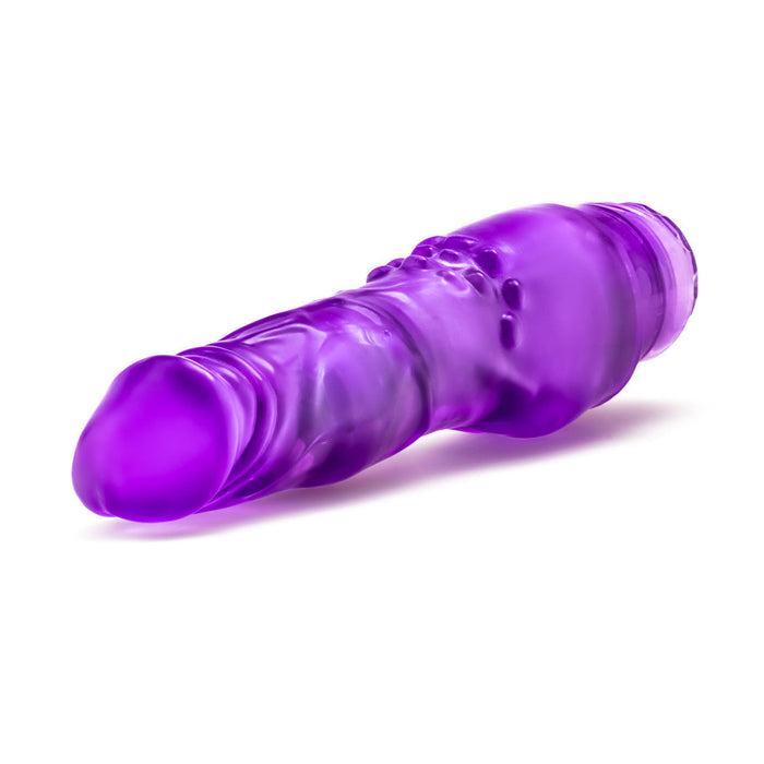 Eden 8" Long Purple Realistic Multispeed Vibrating Dildo