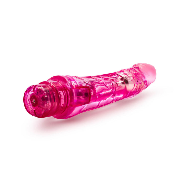 Eden 9" Long Pink Curved Realistic Dildo